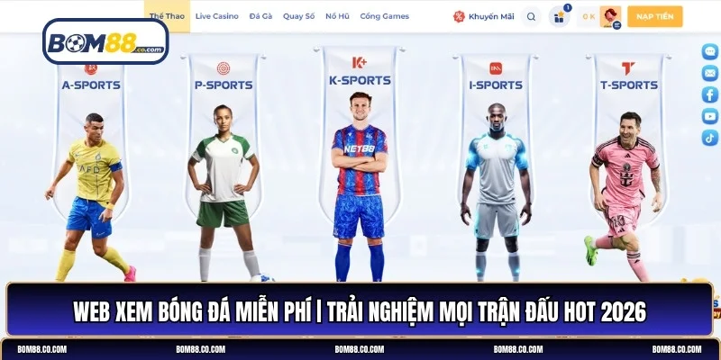 Web xem bóng đá miễn phí